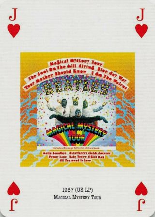 The Beatles 1967 Magical Mystery Tour Single Swap Playing Card