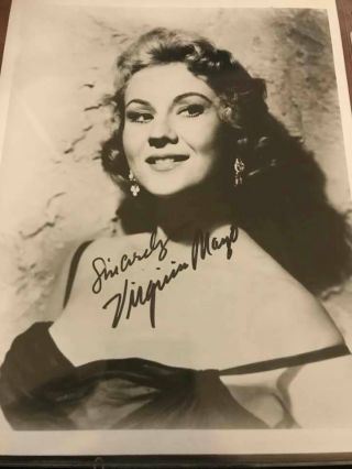 Actress Virginia Mayo Autographed 8x10 Pic With
