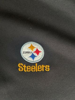 PITTSBURGH STEELERS GOLF POLO SHIRT MEN ' S LARGE NFL TEAM APPAREL 2