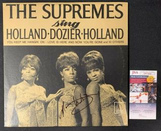 1966 Mary Wilson Hand Signed Vinyl Record/album The Supremes Jsa/coa