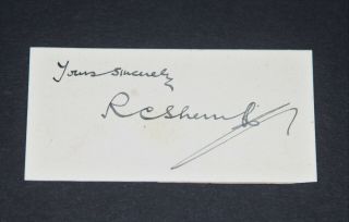 Rc Sherriff Signed Autograph Auto Journey 