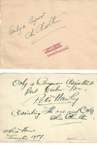 Chris Charlton 1920s/30s Stage Magician,  Assistant.  Signed Album Pages