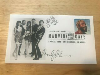 Signed Marilyn Mccoo & Billy Davis,  Jr.  Fdc Auto First Day Cover 5th Dimension
