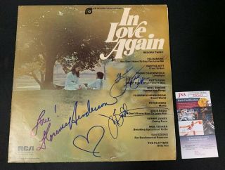 Julie Budd/page/henderson Hand Signed Vinyl Record/album In Love Again Jsa/coa