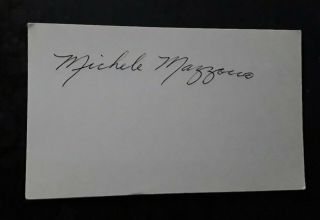 Wwii Ace Lcdr Michele Mazzocco,  Usn 5vs Vf - 30 Signed 3x5 Card
