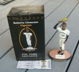 Roberto Clemente Figurine Pnc Park Exclusive Pittsburgh Pirates Giveaway 2007