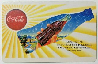 Coca Cola Collectors Club Vintage 1997 Single Swap Playing Card Joker