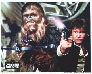Official Pix 8x10 Unsigned Photo Chewbacca & Han Solo Star Wars Celebration
