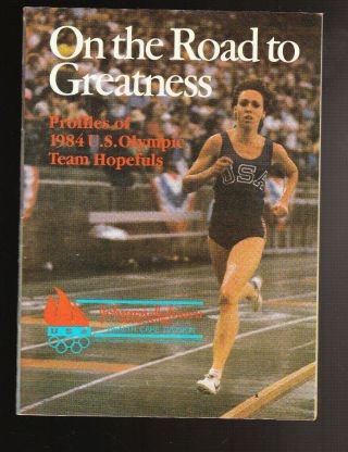 Vintage 1984 1984 U.  S.  Olympic Hopefuls Booklet Michael Jordan Cheryl Miller