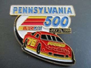 Nascar Pennsylvania 500 July 25 1999 Pocono Raceway 1 " Soft Enamel Racing Pin
