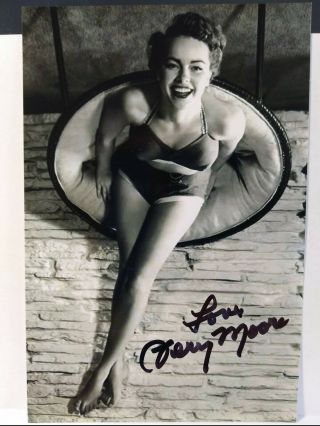 Terry Moore Authentic Hand Signed Autograph 4x6 Photo - Sexy Actress