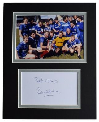 Robert Fleck Signed Autograph 10x8 Photo Display Rangers Football Aftal