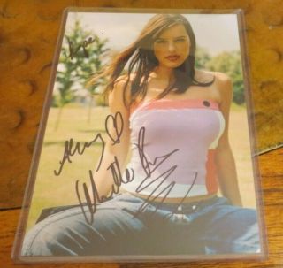 Michelle Ryan Signed Autographed Photo Bionic Woman Eastenders Dr Who Merlin