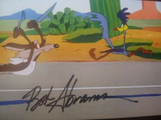 Bob Abrams Authentic Hand Signed Autograph photo - ROAD RUNNER CARTOON ARTIST 3