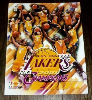 2000 Los Angeles Lakers Nba Champions Photo File Kobe Bryant,  Shaquille O 