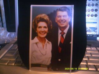 Picture Postcard Of Ronald And Nancy Reagan.  Signed By Ronald Reagan.