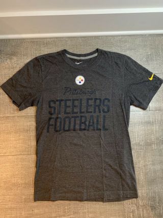 Nike Pittsburgh Steelers Football T - Shirt Gray - Men’s Sz Small