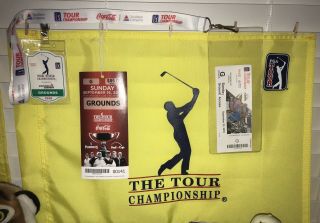 PGA Tour Championship Golf Lanyard for Tickets Badges ID Tiger Woods Winner 3