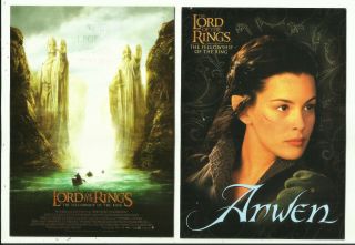 Two Postcards - Movie,  " The Lord Of The Rings "