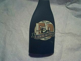 2007 Lambeau Field 50 Years Miller Lite Bottle Cooler,  1957 - 2007,  Football,  Beer
