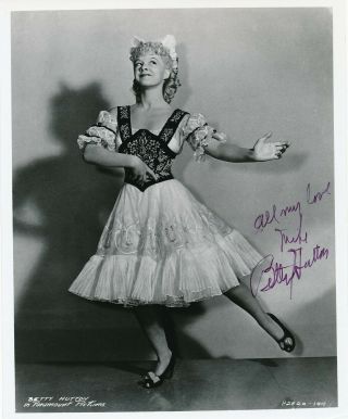 Betty Hutton - Signed Photograph