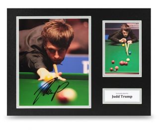 Judd Trump Signed 16x12 Photo Display Snooker Autograph Memorabilia,