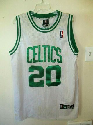 Adidas 20 Ray Allen Nba Boston Celtics Sewn Stitched Basketball Jersey Adult 50