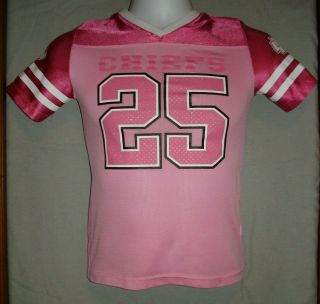 Nfl Jamaal Charles 25 Kansas City Chiefs Youth Jersey Girls Size M 7/8