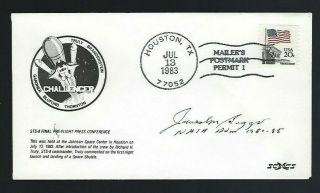 James Beggs Signed Cover 6th Nasa Administrator 1981 - 1985