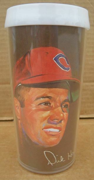 Vintage 1966 Cleveland Indians Dick Howser Volpe Insulated Plastic Drinking Cup