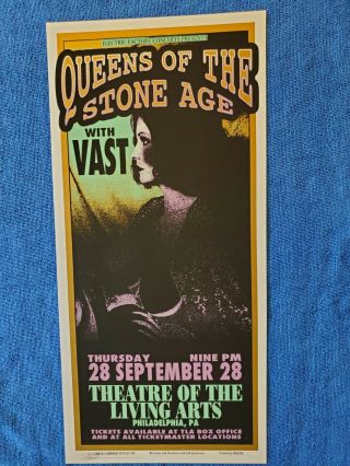 Queens Of The Stone Age And Vast Poster - Signed By Mark Arminski