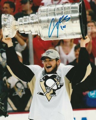 Chris Kunitz Signed Pittsburgh Penguins Stanley Cup 8x10 Photo Autograph