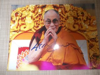 The Dalai Lama,  An Hand Signed 8 X 6 Photo