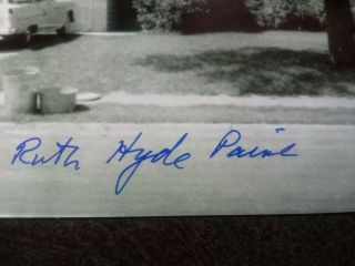 RUTH HYDE PAINE Authentic Hand Signed Autograph 4X6 PHOTO - JFK ASSASSINATION 3