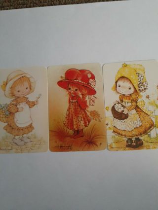 Swap Playing Cards Three Vintage Single Cards Of Cute Little Girls.  Exc Cond