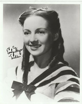Gone With The Wind Evelyn Keyes (suellen) Good Signed 8x10 Pic