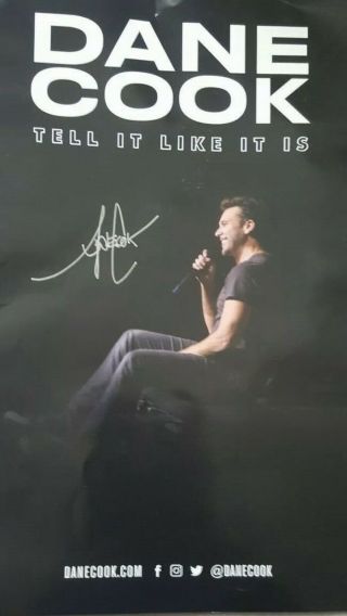 Dane Cooked Autographed Signed Vip Poster - Tell It Like It Is Tour 2019