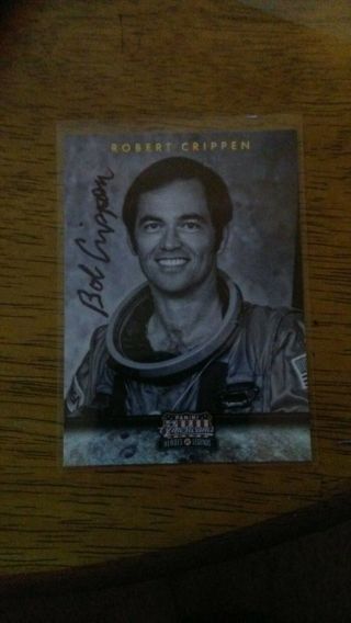 Robert Bob Crippen Signed Panini Americana Nasa 1st Shuttle Astronaut
