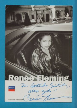 Renee Fleming In Person Signed Photo 14x20 Cm Autograph Classic