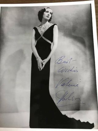 Actress Valerie Hobson Autograph With
