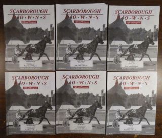 Scarborough Downs 6 Different 1997 - 1999 Maine Harness Racing Programs Bartlett,