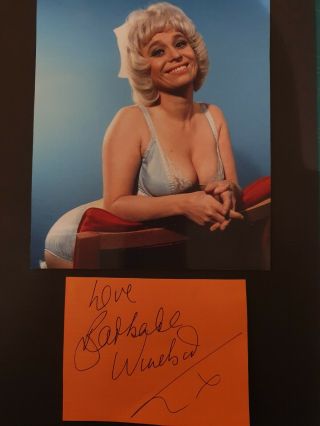 Barbara Windsor " Carry On " Autograph