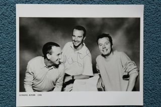 Photograph Of Ultravox Signed By Midge Ure.  10 " X 8 " Black,  White From 1986