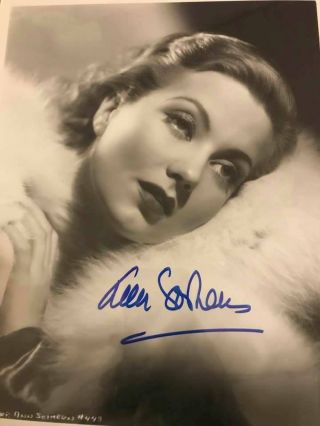 Actress Ann Sothern Autograph 8x10 Pic With