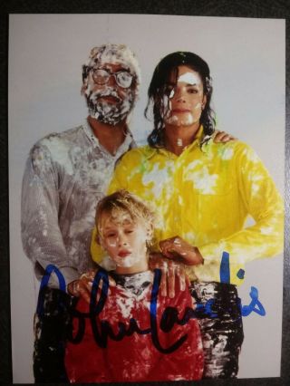 John Landis Authentic Hand Signed Autograph 4x6 Photo With Michael Jackson