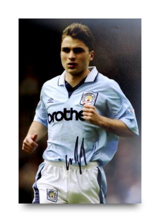 Georgi Kinkladze Signed 12x8 Photo Manchester City Autograph Memorabilia,