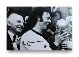 Franz Beckenbauer Signed 12x8 Photo Germany Autograph Memorabilia