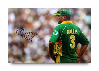 Jacques Kallis Signed 12x8 Photo Cricket Ashes Autograph Memorabilia,