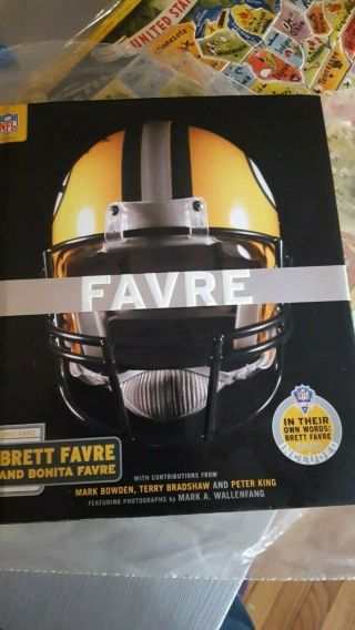 Brett Favre Hardcover Book Green Bay Packers Nfl Football Collectible