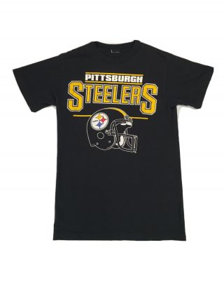 Vintage 80s - 90s Pittsburgh Steelers Black T - Shirt,  Men 